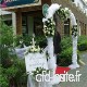 48 cm * 10 m Sheer Cristal Organza Rouleau de tulle Tissu pour la décoration de fête de mariage - B07B4DL5X2